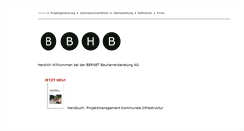 Desktop Screenshot of bbhb.ch